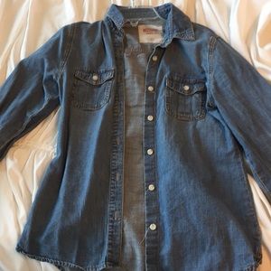 Target denim button up